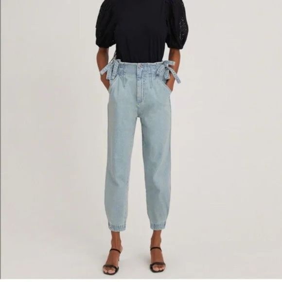 SOMETHING NAVY Sydney Side Tie Pants NWT Sz 2‎ - Picture 1 of 6